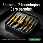 Broca Titan - Kit completo de 6 brocas + estuche