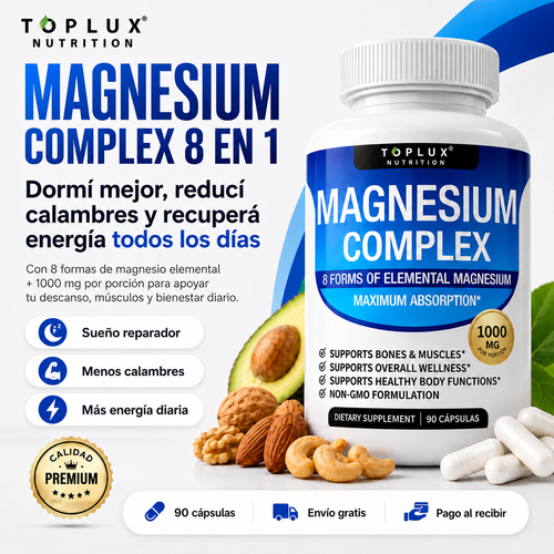Magnesium Complex 8 en 1 – 90CAPS