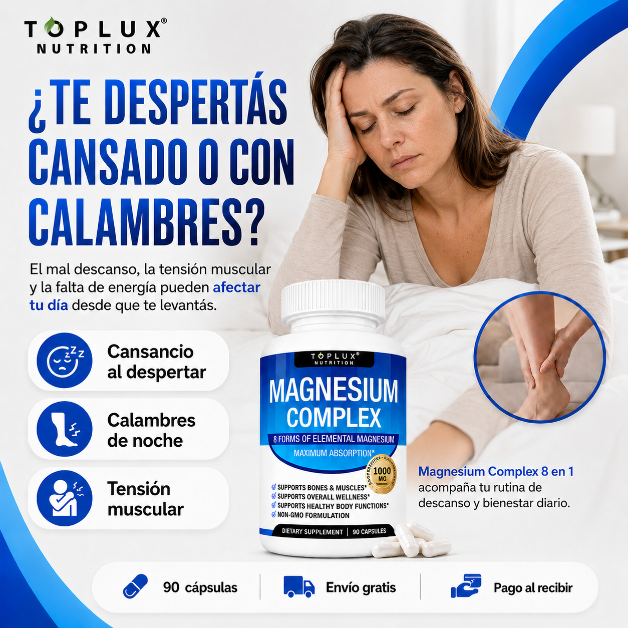 Magnesium Complex 8 en 1 – 90CAPS