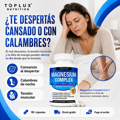 Magnesium Complex 8 en 1 – 90CAPS