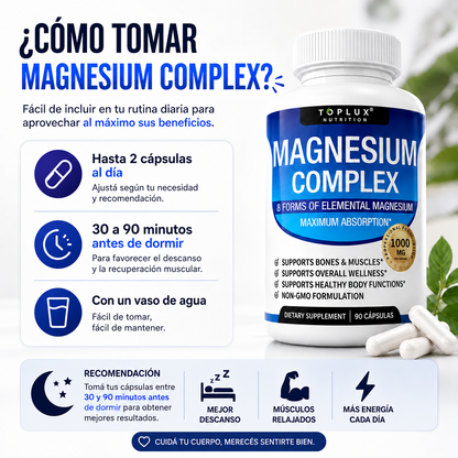 Magnesium Complex 8 en 1 – 90CAPS